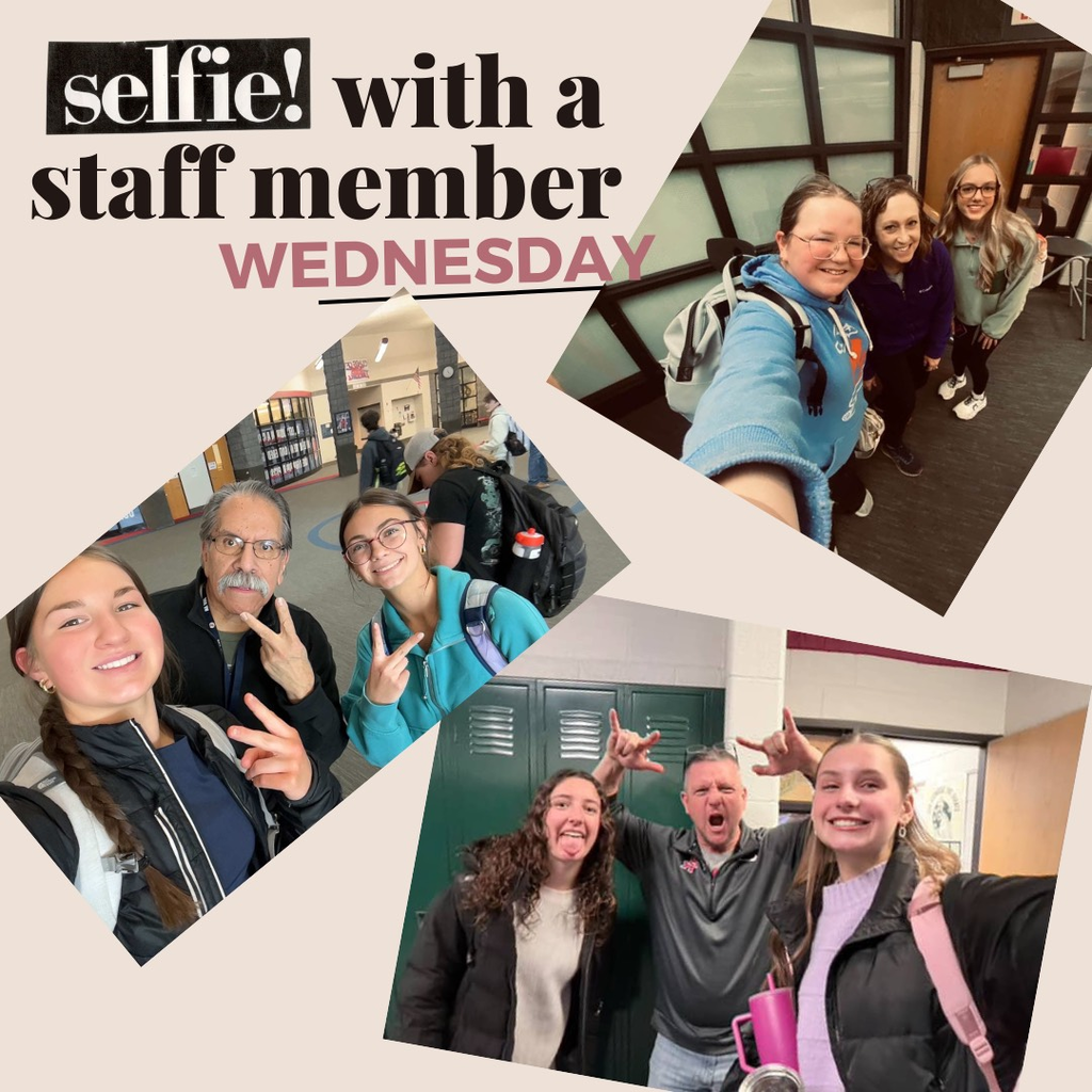 wednesday selfie with a staff