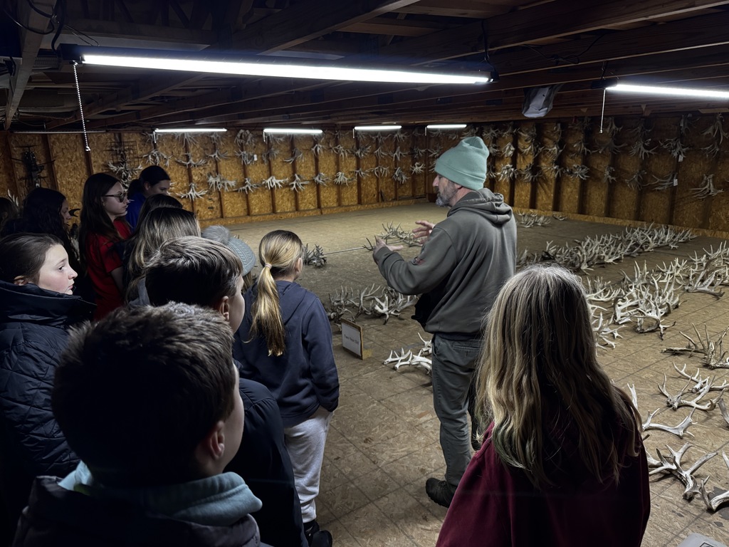 Student at wildlife center