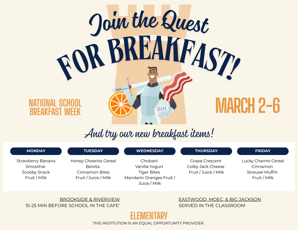 Elementary National School Breakfast Week