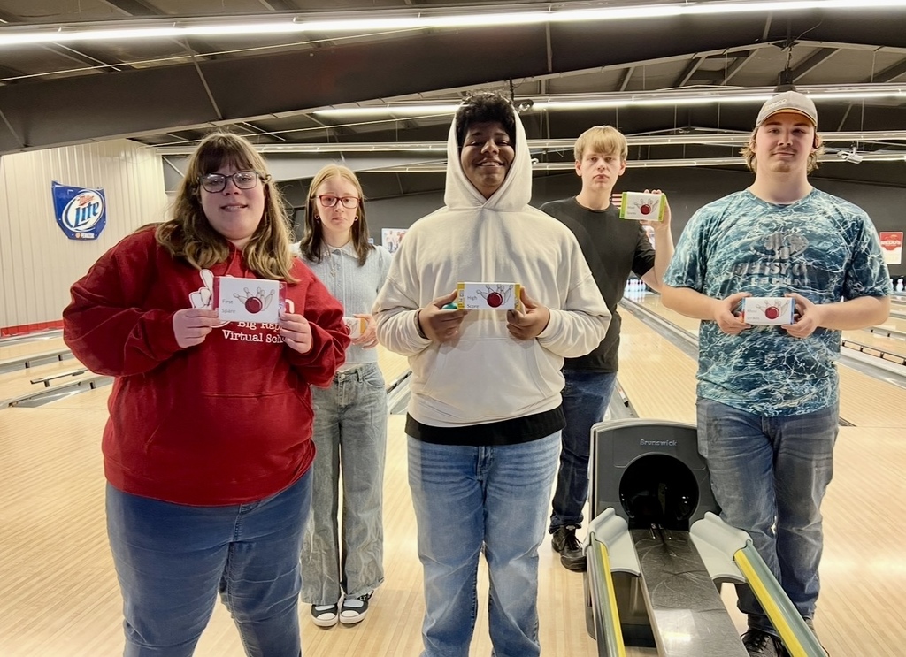 BRVS Students showing rewards at bowling field trip