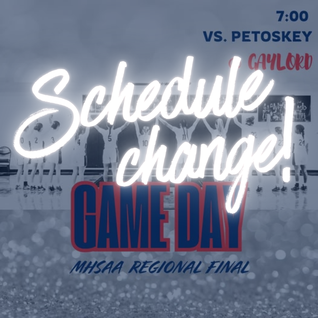 Schedule Change for Athletic Event