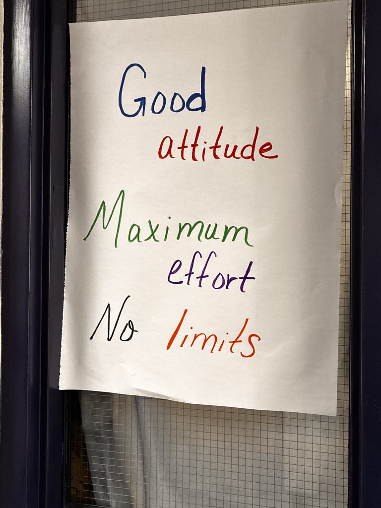 Good Attitude, maximum efforts, no limits