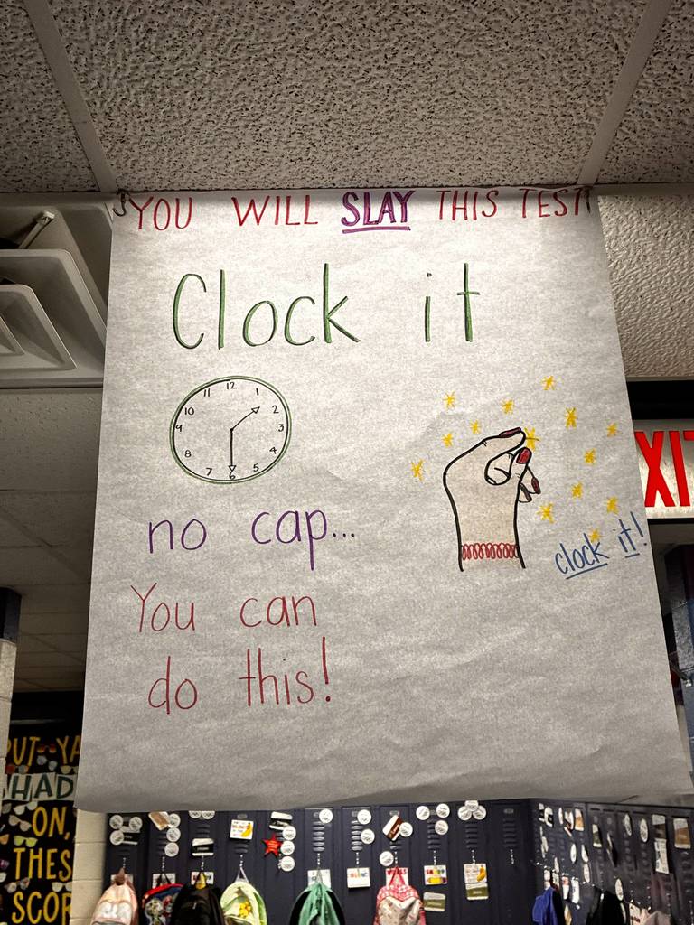 You will slay this test - Clock it, no cap, you can do this!