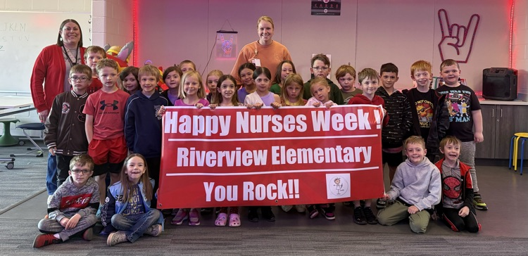 students and nurse Laura