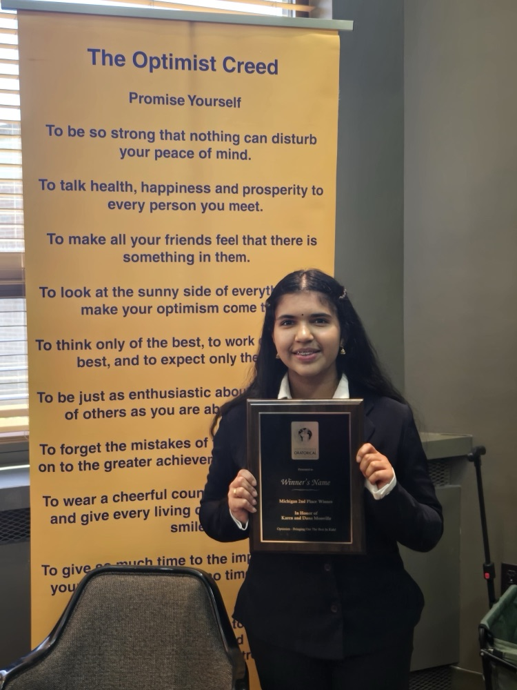 student with award