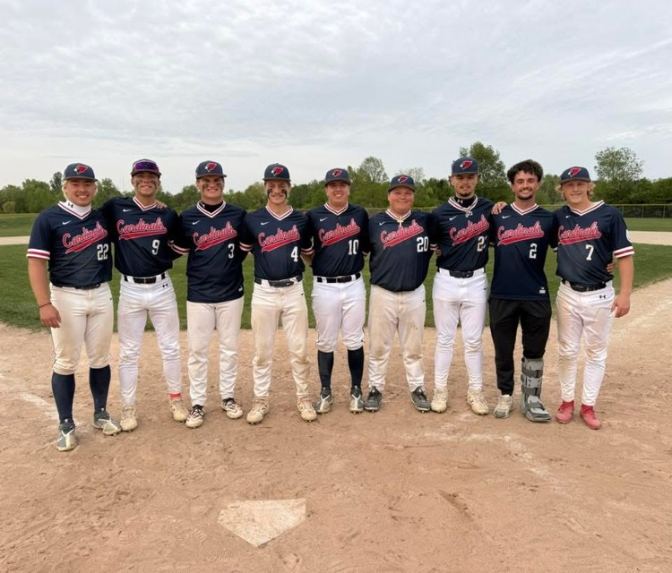 BRHS 2026 Cardinal Baseball Seniors. 