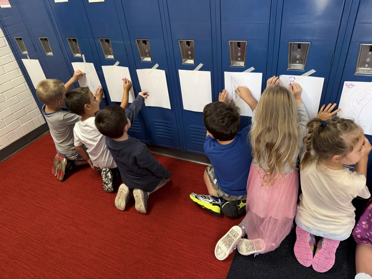 students writing