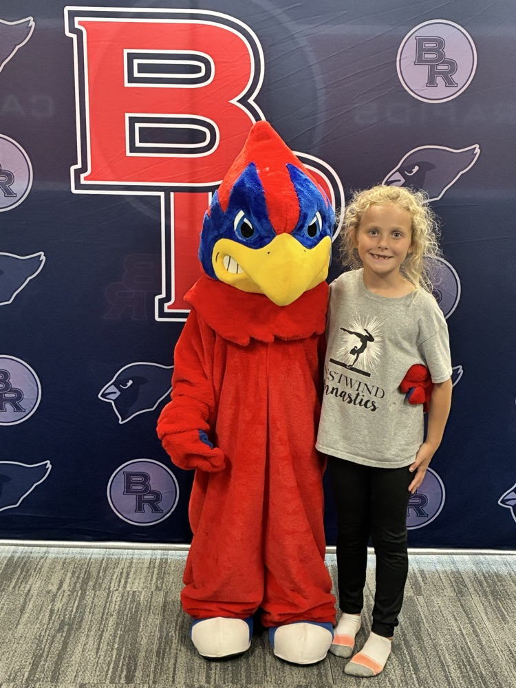 a student with the Cardinal