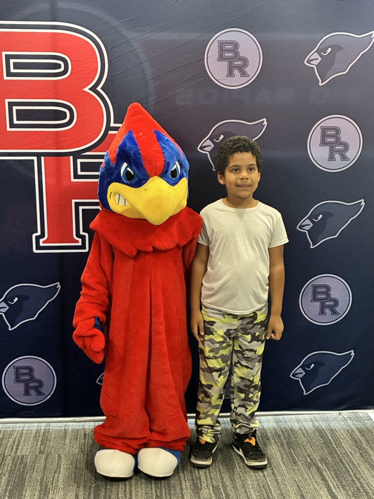 a student with the BR Cardinal