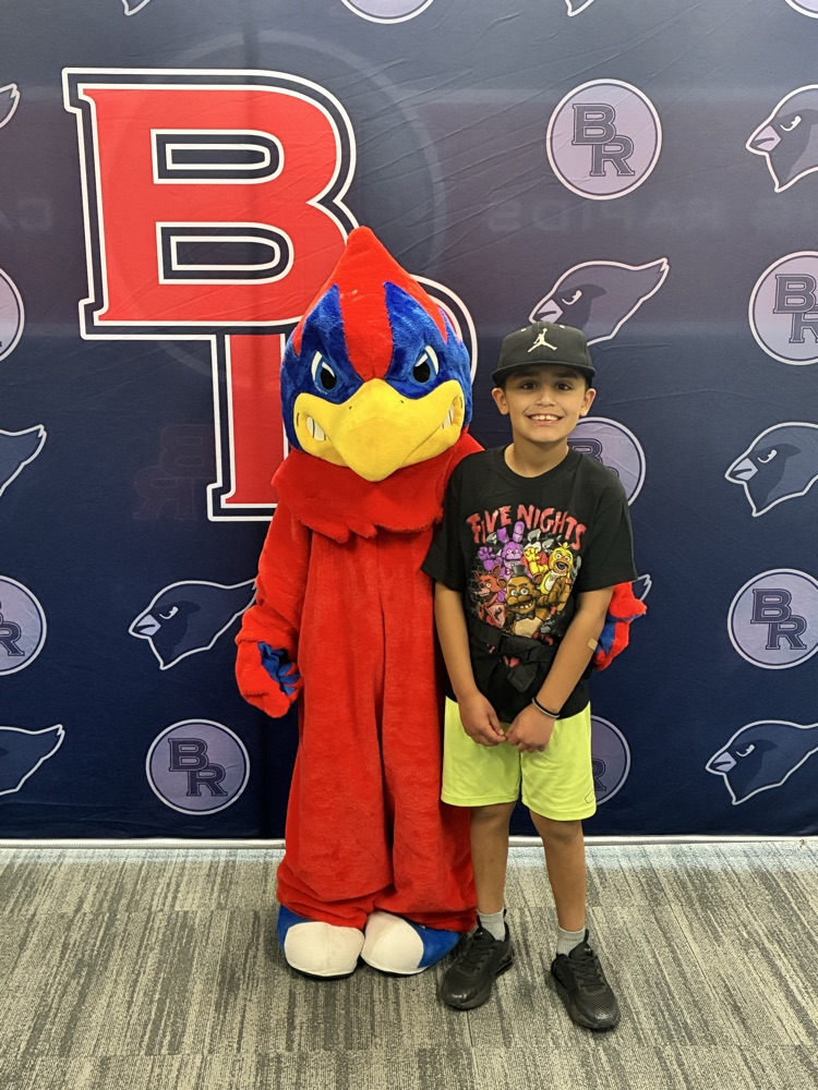 a student with our BR Cardinal
