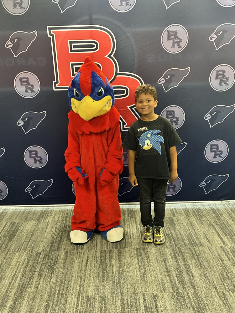a student with our BR Cardinal