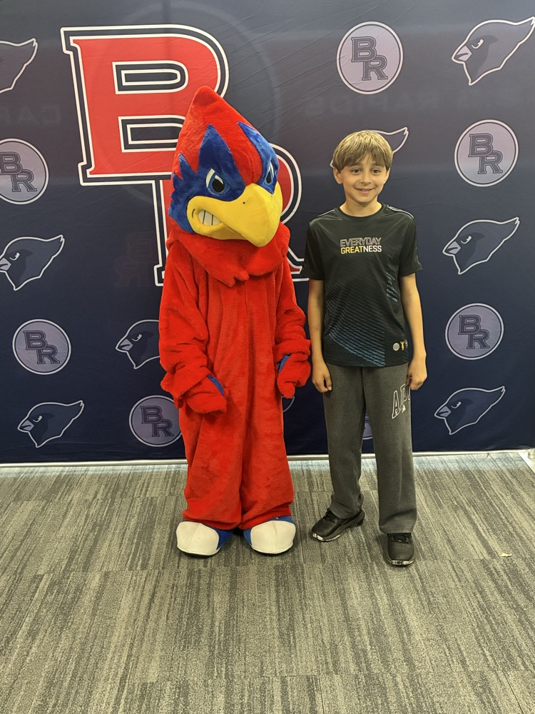 a student with our BR Cardinal