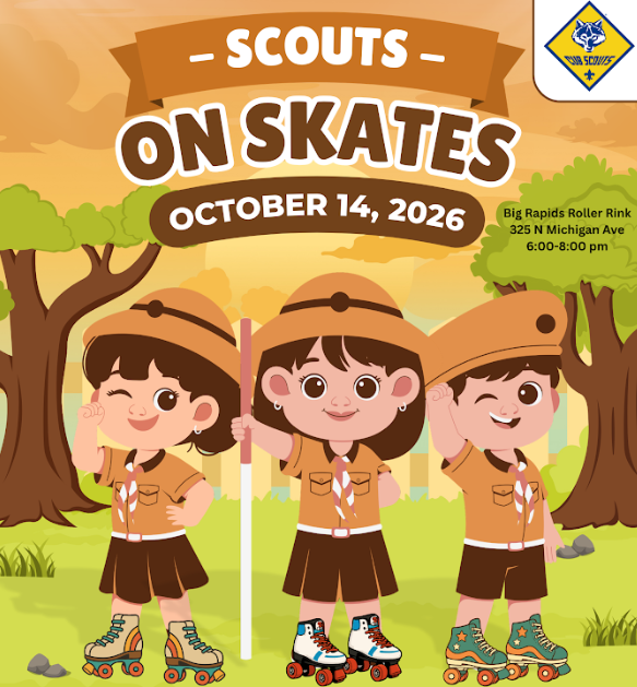 Scots on Skates October 14th at Big Rapids Roller rink 6pm-8pm