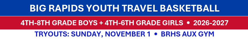BR Youth Travel Basketball 4th - 8th Grade Boys, 4th - 6th Grade Girls Tryouts Sunday November 1 - BRHS Aux Gym