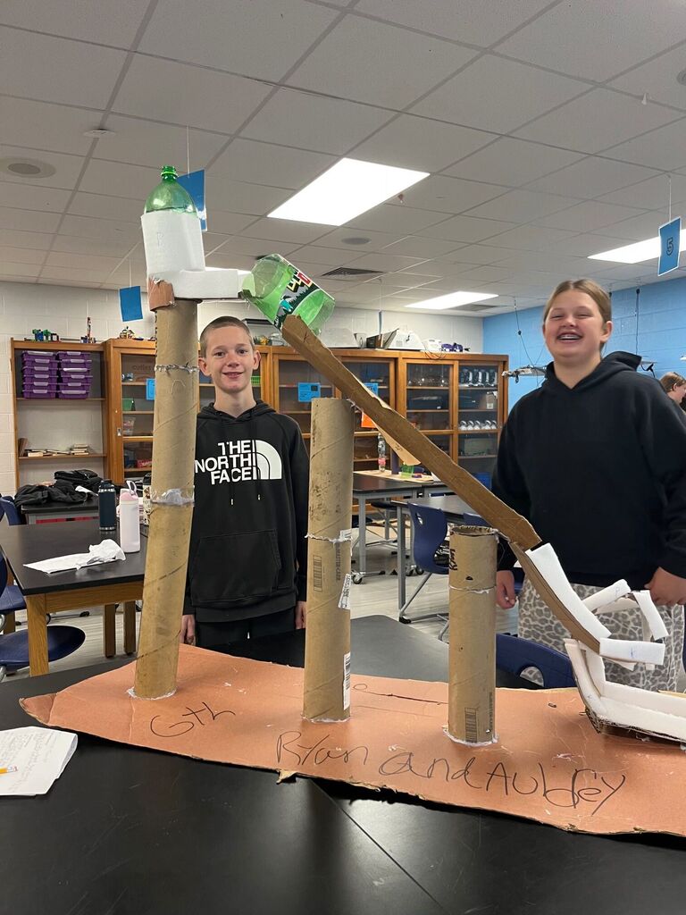 BRMS student working in STEM lab
