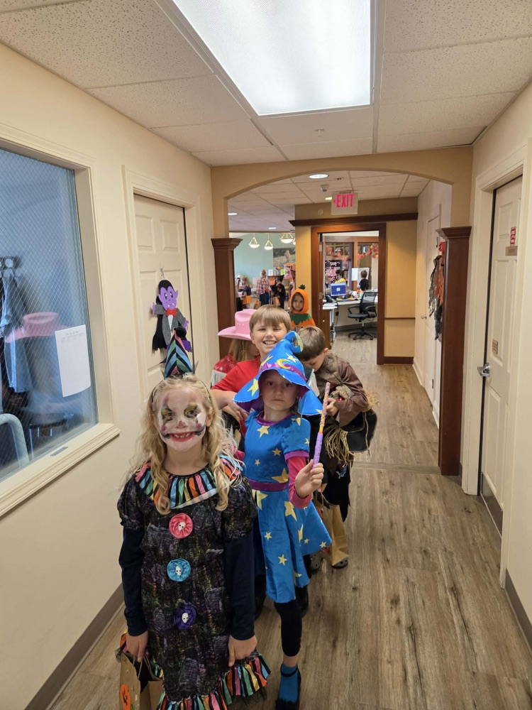 Trick or treating at Evergreen Terrace