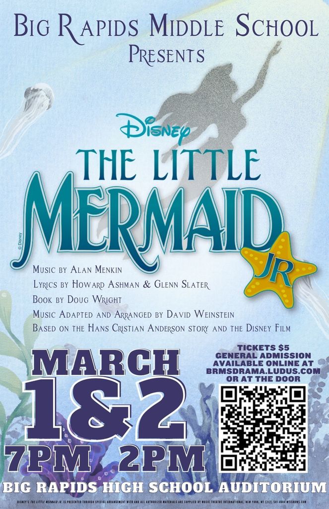 Little Mermaid Jr, March 1&2, 2024