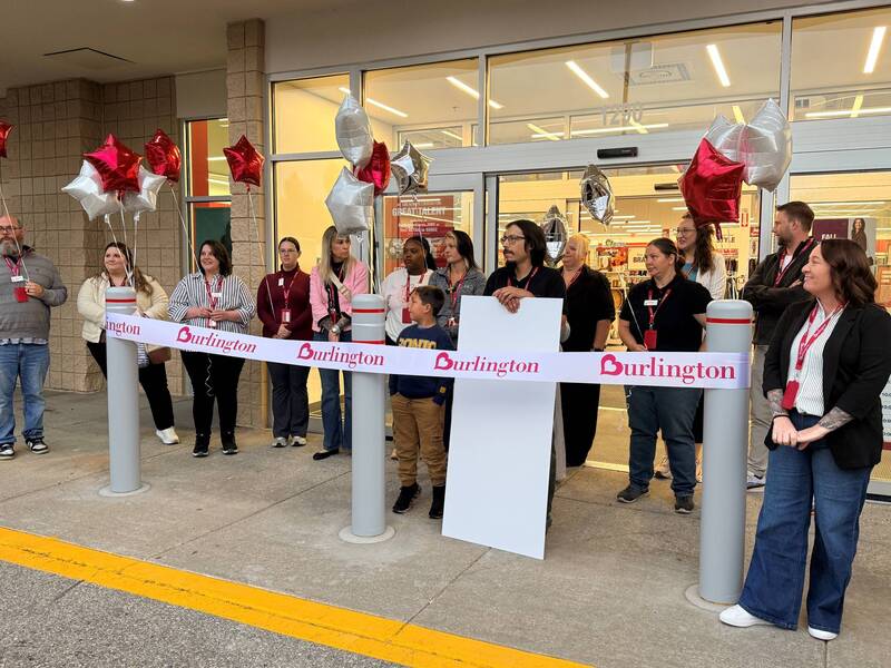 The Burlington team at the ribbon cutting event