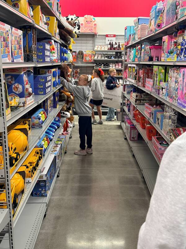 students shopping at Burlington