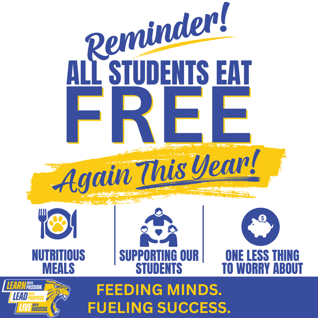 Reminder All students eat free