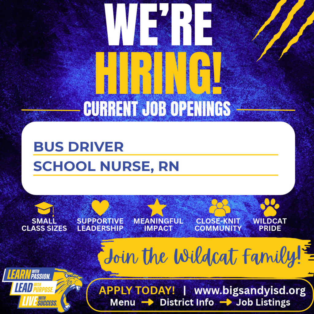 CURRENT JOB OPENINGS GRAPHIC
