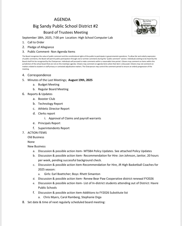 agenda