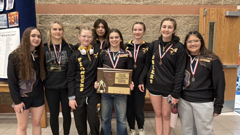 Big Sandy Girls Wrestling Team with 1st Place Divisional Trophy