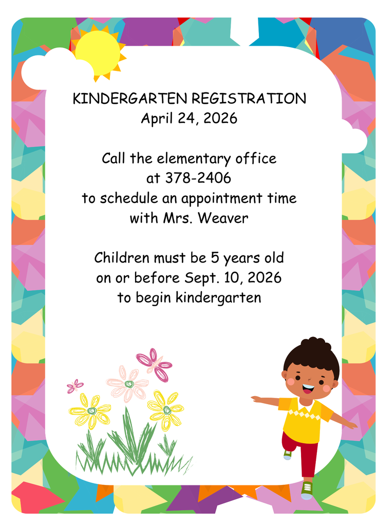 Kindergarten Registration Announcement