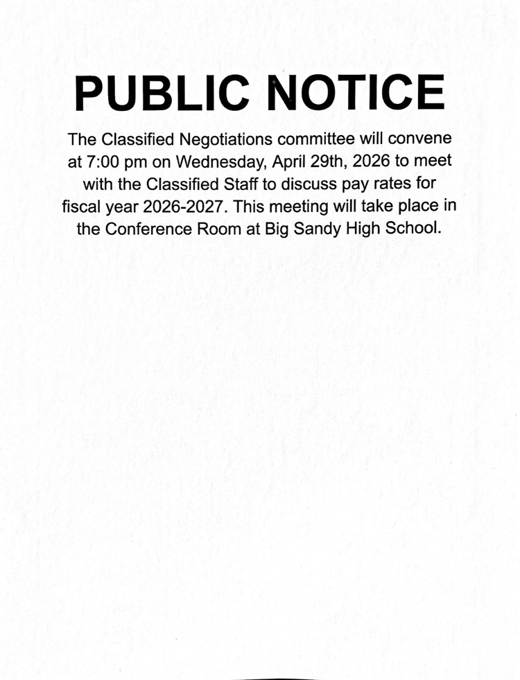 public Notice of classified negotiations meeting 