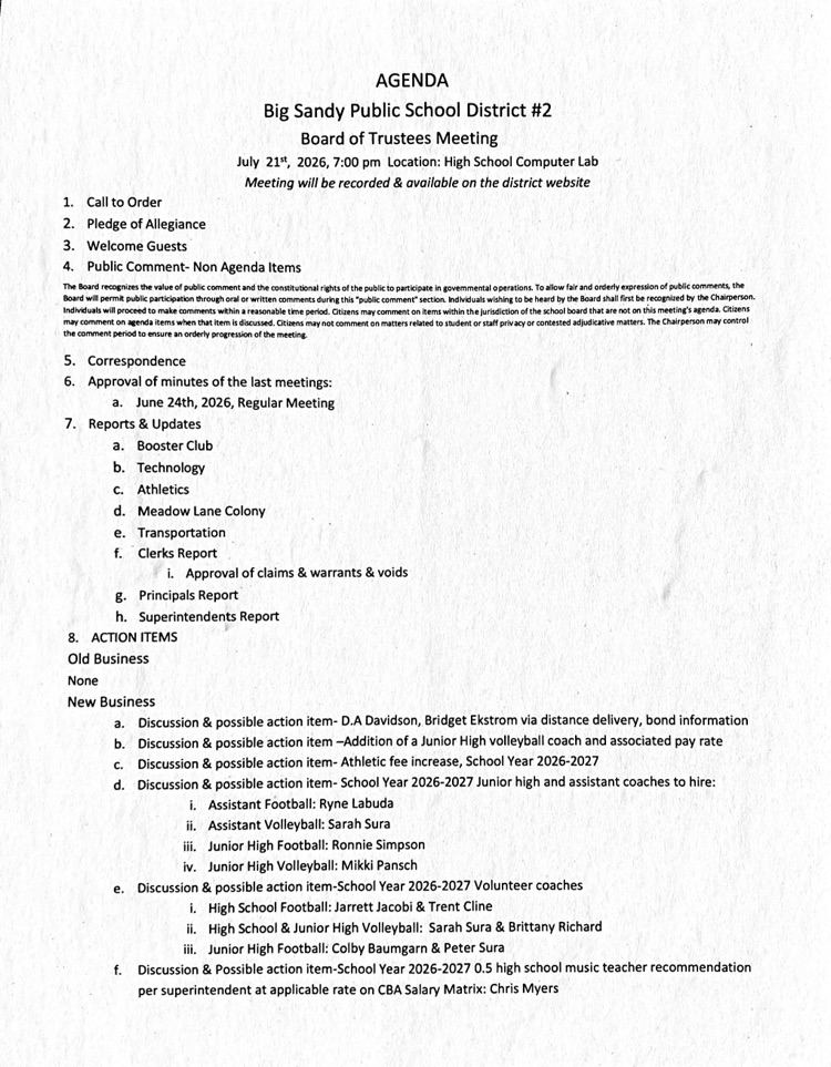 agenda 