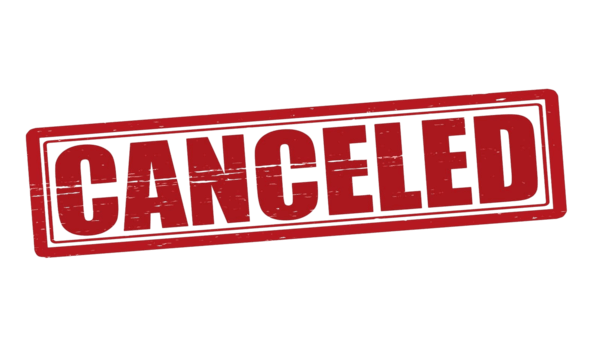 canceled sign