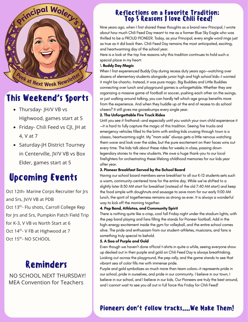 Peek at Next Week for October 12-17