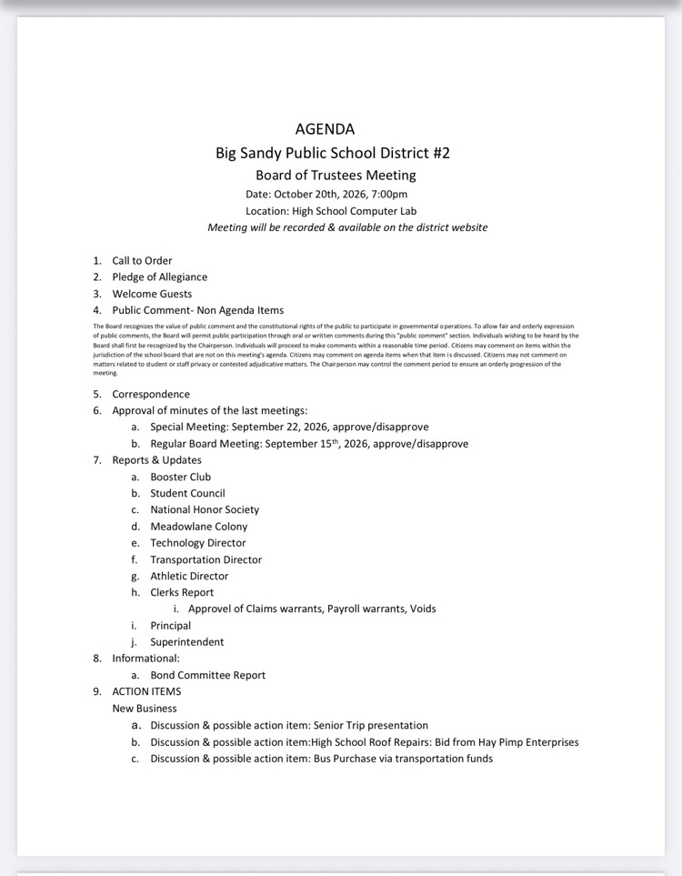 amended agenda 10/20/2026
