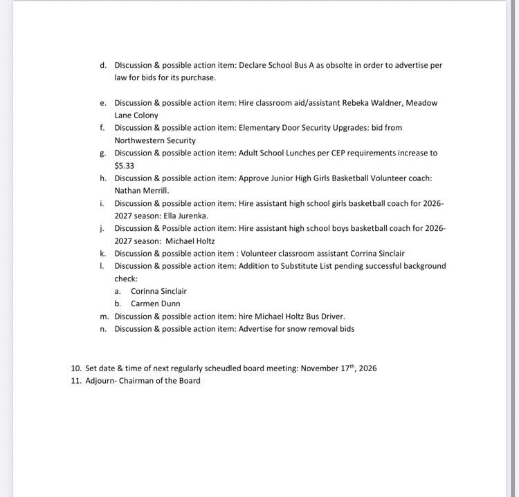 amended agenda 10/20/2026