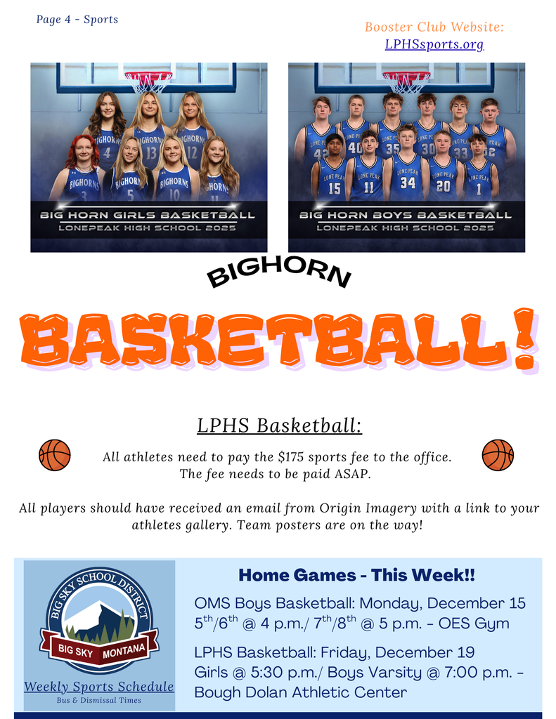 LPHS Basketball Teams