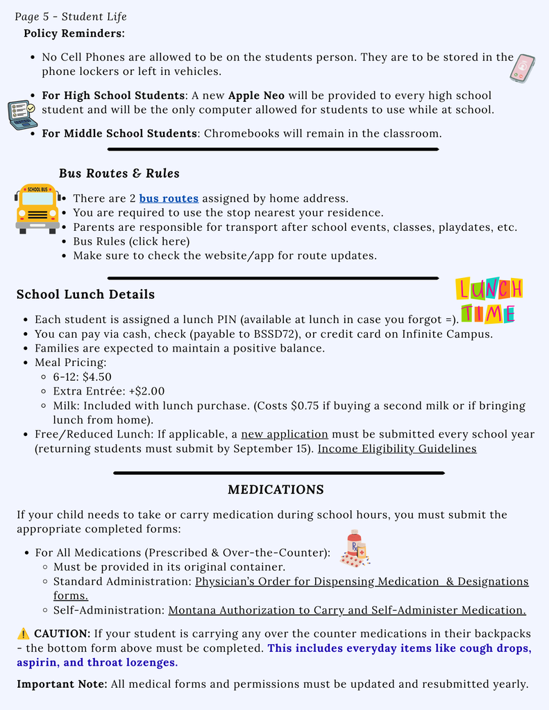 Issue 1 - Page 5 - Policy Reminders