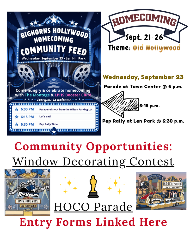 Page 7 - Community HOCO events - parade and window decorating and Community feed