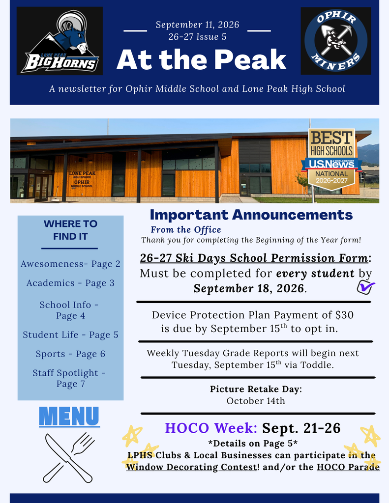 At the Peak Issue 5- 9.11.26