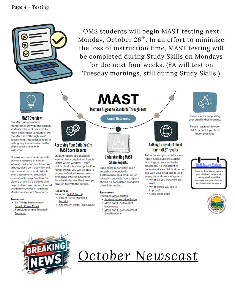 Page 4 - Testing - MAST testing, newscast