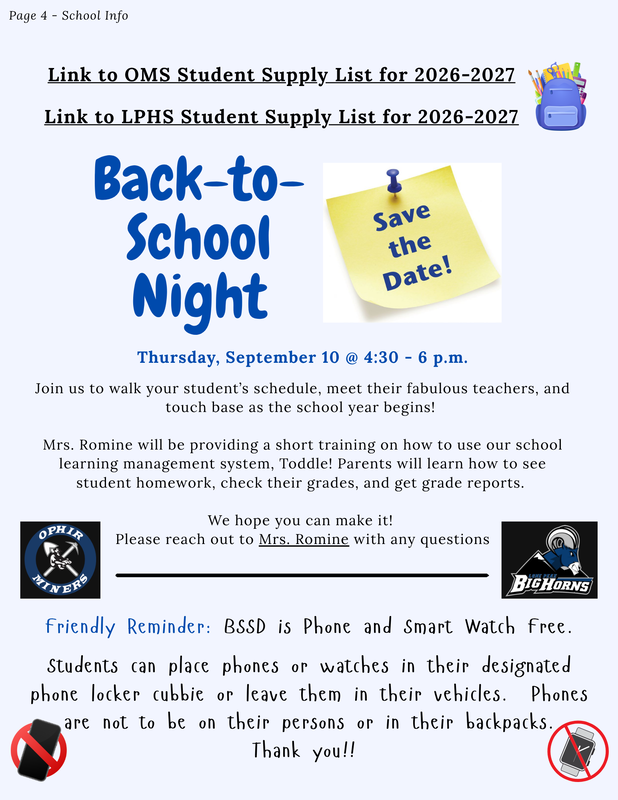 Page 4 - School Info