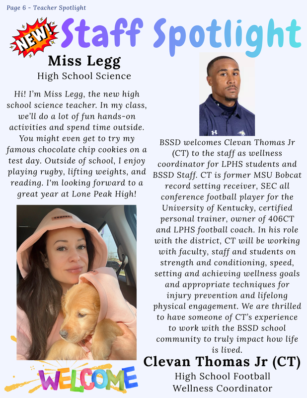 Page 6 - Staff Spotlight
