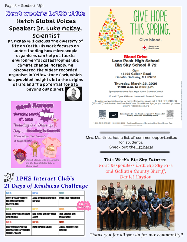 Page 3 - Student Life