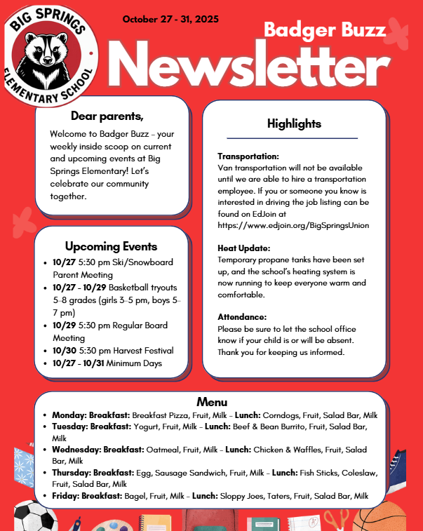Badger Buzz Newsletter
