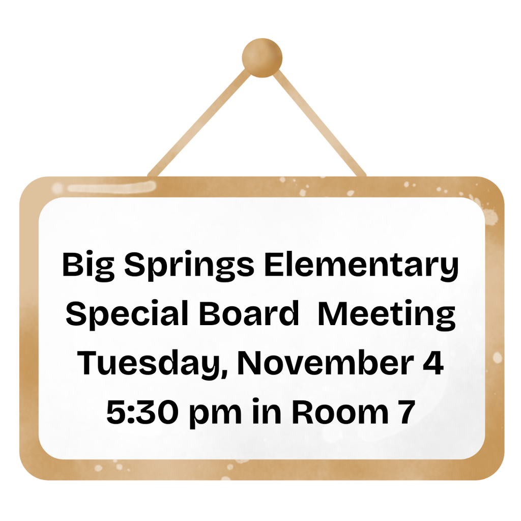 Tuesday November 4, 2025 Special Board Meeting Agenda