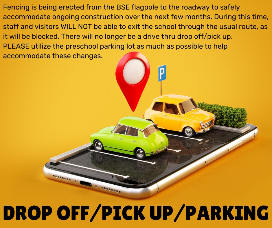 Drop off/ pick up/ parking