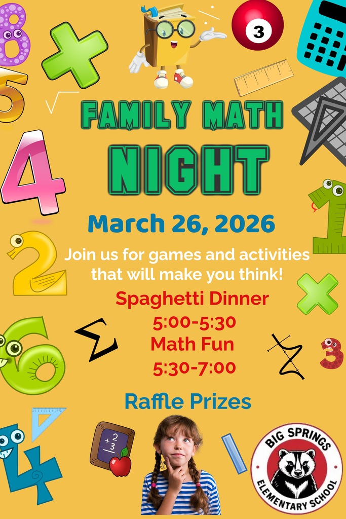 Family Math Night Flyer