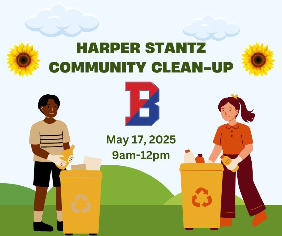 Harper Stantz Community Clean-Up graphic