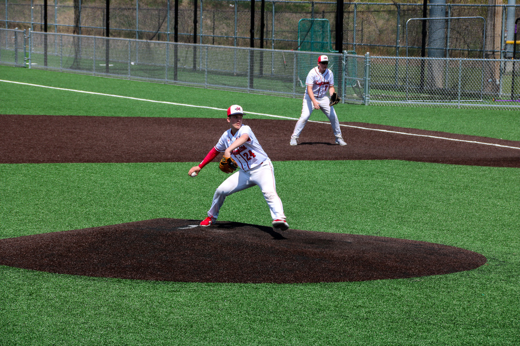 binghamton baseball pitcher throws ball