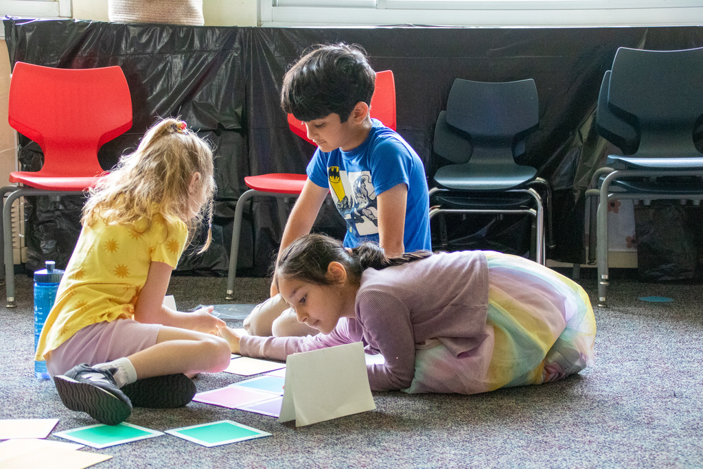 students doing a safari-themed activity at imagination adventure
