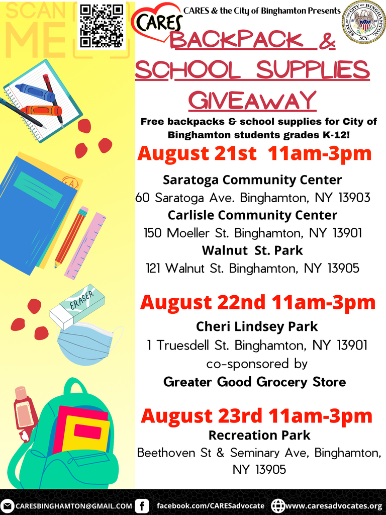 CARES Backpack and School Supply Giveaway